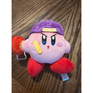 Nintendo Kirby Fighter Plush San-Ei Little Buddy Pink 6 Inch Stuffed Toy